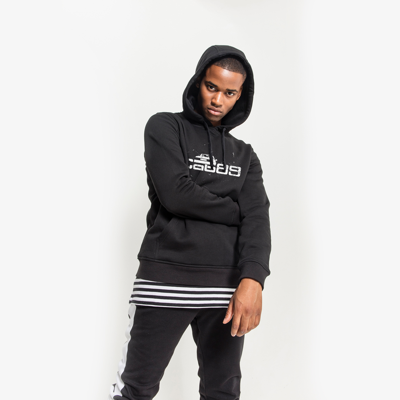 Hoodie "Cab89" Trash Look Hoodie "Cab89" Trash Look